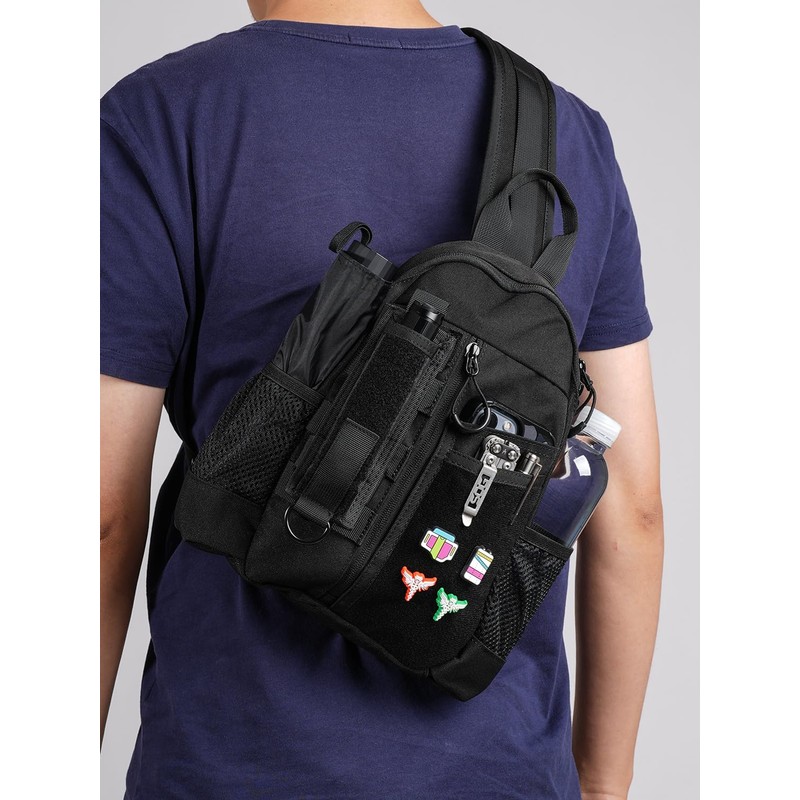 VIPERADE CHS1 EDC Chest Bag Men's Shoulder Bag, Lightweight Sling