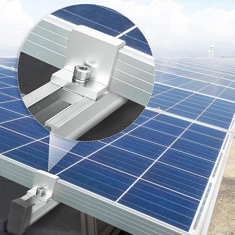 Mailfull Pack of 8 Solar Panel Brackets 30 mm PV