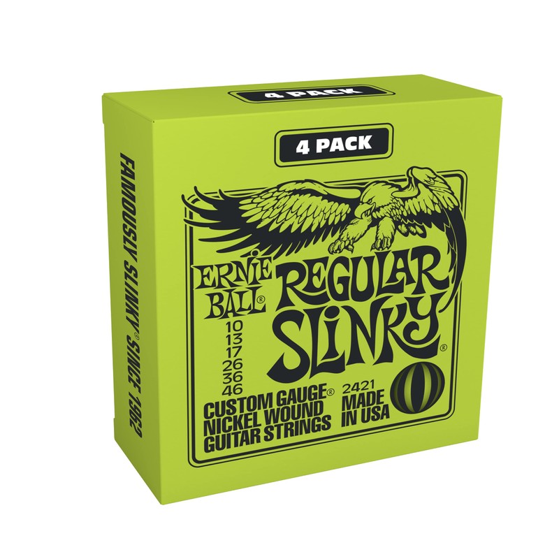 Ernie Ball - Cuerdas normales para guitarra eléctrica Slinky Nickel