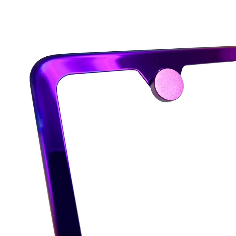 Silicone Back Guard Bottom Cut Out Corner License Plate Frame