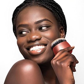 Real Techniques, Foundation Blender, Brocha para Bases de Maquillaje, Base Lquida  Crema  Polvo, Cobertura Uniforme                                   