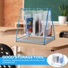 Tiangrid 2 Pcs Book Rack Metal Read Along Totes Rack
