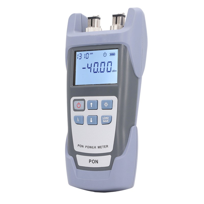 PON Optical Power Meter Fiber Port Checker Red Light Test