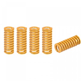 sourcing map Pack of 5 3D Printer Springs, Compression Springs, Spiral Springs, 10 mm Outer Diameter, 25 mm Long, Spiral Embossing, Light Load Compression Springs for 3D Printers, Electrical Parts,