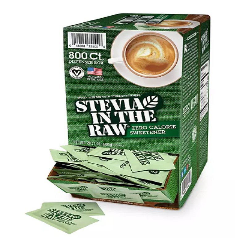 Stevia In The Raw Plant-Based Zero Calorie Sweetener Packets, 800