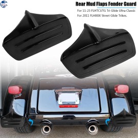 Unbranded Rear Mud Flaps Fender Guard Kit For Harley Tri Glide Ultra FLHTCUTG Trike FLHXXX