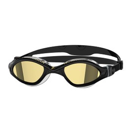 Zoggs Tiger Adult Swimming Goggles, UV protection swim goggles, Quick Adjust Comfort Goggle Straps, Fog Free Swim Goggle Lenses, Zoggs Liquid Skin Flexibility & Fit, Titanium Lens Sun Protection