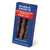Dark Chocolate Covered Salty Licorice Sticks with Crushed Peppermint
