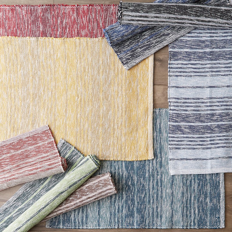 DII Woven Rag Rug Collection - Hilo Reciclado a Rayas