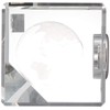 Narumi GW1000-11055 Glass Works 3D Earth Cube Clock, 2.6 inches