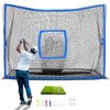 YUNIC Golf Net, Golf Practice Net with Tri-Turf Golf Mat,