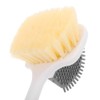 Bestyash Cepillo Pies Doble Cara Mango Largo Cerdas Suaves Exfoliante