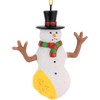 Tree Buddees Funny Pee on Snowman Christmas Ornament