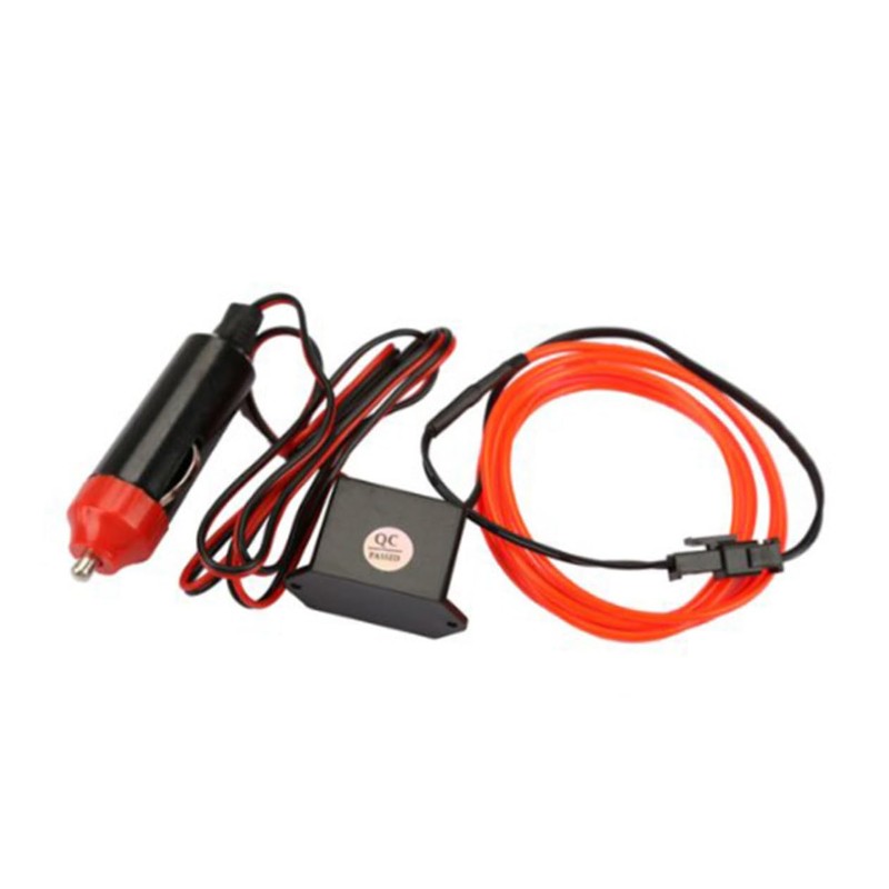 iplusmile 2pcs Red Led El Wire Light Strip for Car