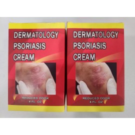 G.M.J. NATURAL PRODUCTS 2 DERMATOLOGY PSORIASIS CREAM REDUCED ODOR 4 FL OZ ITCHING ECZEMA FLAKING DRY