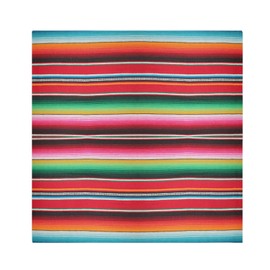 ALAZA Colorful Rainbow Mexican Stripe Cloth Napkins Dinner Napkins Set of 4,Reusable Table Napkins Washable Polyester Fabric for Cocktail Party Holiday Wedding Home Decorative