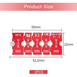 CLKE 2Pcs M2 + M.2 NGFF/NVME Length Extend Adapter, 2230, 2242, 2260, 2280, Multipurpose SSD Extension Bracket Card Plate for PC Computer Case