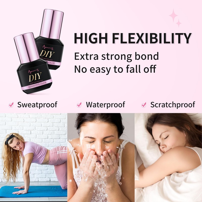 Beauty7 Sensitive Glue, Self-use, Eyelash Extension Glue, Drying Time 1