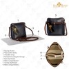 LiaTalia Genuine Italian Leather Womens Cross body Mini Shoulder Bag
