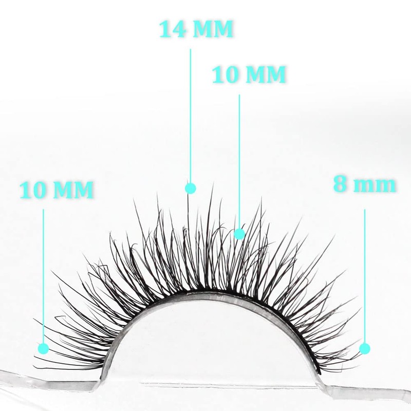 Akissos Naturlook Classic Eyelashes 6DD 5 Pairs Fluffy False Eyelashes