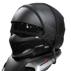 Eishin Cargo Fixing Rubber Touring Net for Motorcycles and Bicycles Cargo Cargo Fastening Belt with Hooks (Black, 23.6 inches (60 cm) x 2)