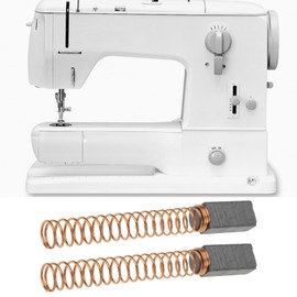 EMSea 2 Coppie Spazzole Carbone per Macchina da Cucire 4 x 10 x 5 mm Compatibile con Bernina Serie 730-830