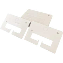 100 Pcs White Hair Clip Display Cards Hair Bow Hairpin Packing Cards Hair Accessories Holder Paper Cardboard for Hair Claw Clips Barrettes Clips, Hair Clips, Clips and Barrettes