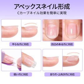 Gellen Builder Gel, 5 in 1 Clear Gel, 0.6 fl oz (18 ml), Long Length, Nail Strengthening Gel, Hard Gel Nails, Corrects Unevenness, UV/LED Compatible