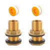 Tulov Pack of 2 1/2 inch water butt feedthrough, multifunctional