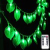 Dreamworth Green Leaf String Lights,33Ft/10M 100LEDs Battery Operated Green Leaf