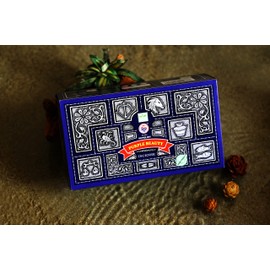 EARTH Satya Super Hit Purple Beauty Incense Sticks 15 GMS (Pack of 12) (Green Certified) Indian Perfumed Hand Rolled Agarbatti Perfect for Worship,Therapy, Relaxation, Medication.