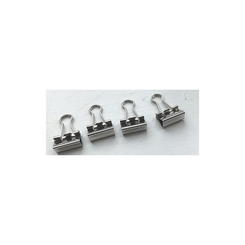 19mm Silver Metal Binder Foldback Clips Bulldog/Paper Clips/Binder Clips File