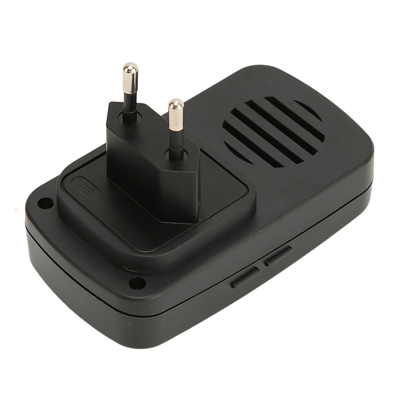 Wireless Doorbell Long Distance Transmission IP68 Waterproof Black Pager System