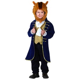 Moerstar Beast Cosplay, Halloween, Children, Boys, Beast, Halloween, Beauty and the Beast, Prince Costume, Cosplay Costume, Kids, Party, Christmas, School Festival, Cultural Festival, End of Year Party (Beast, XS)