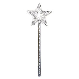 AKOAK Star Wand,13 Inches Silver Fairy Princess Angel Wand