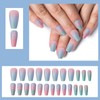 72Pcs Press on Nails Long Stiletto Fake Nails Glossy Glue