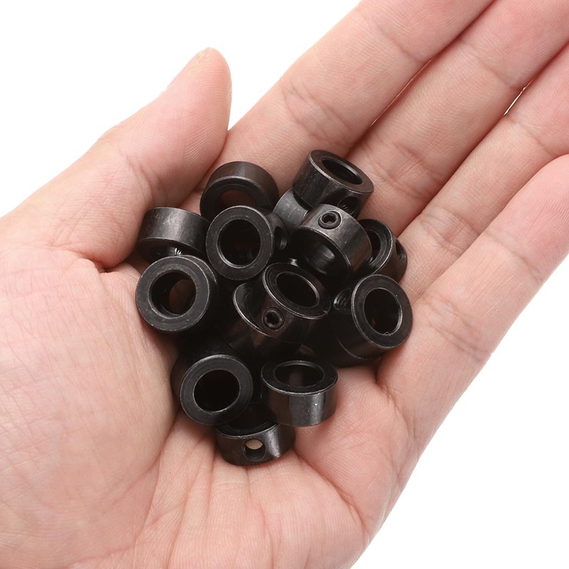sourcing map 20pcs Set Screw Collars 8mm Bore Shaft Collars,