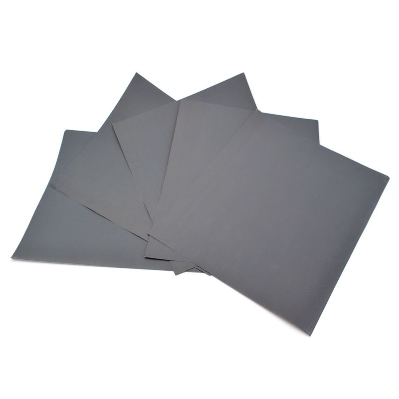 230 x280mm Sandpaper Pack of 5 Sheets -Grit 2000 Waterproof