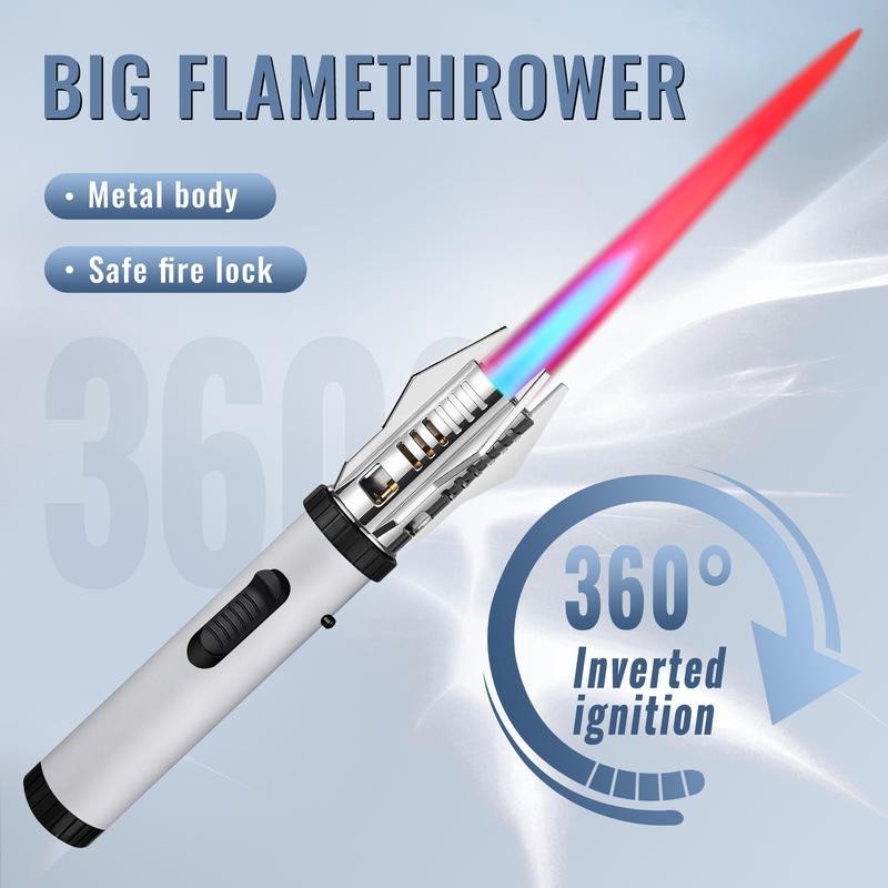 Jet Torch Lighter, Adjustable Jet Flame, Windproof Butane Refillable Gas