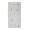 Imabari Towel Bath Towel, Panda Pattern, Blue, Cute Animal Pattern,