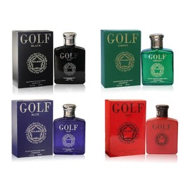 META-BOSEM 4-Pc Set Men Cologne Golf Red Black Blue Green Eau de Toilette Masculine Scent