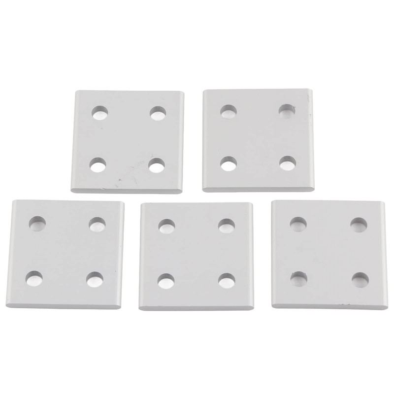 5Pcs Aluminium Extrusion Profile Joining Boards 4‑Hole Vertical Connecting Plates