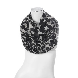 Majea Women's Loop Scarf, Tube Scarf, Neckerchief (880026), Black 9, Einheitsgröße