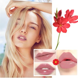 Lápiz Labial Crystal Flower Jelly, Brillo Labial Mágico Que Cambia De Color, Brillo Labial Con Ph Transparente Y Temperatura, Bálsamo Labial, Lápiz Labial Hidratante Nutritivo De Larga