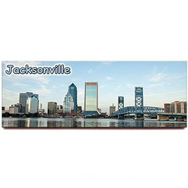 Jacksonville Panoramic Fridge Magnet Florida Travel Souvenir
