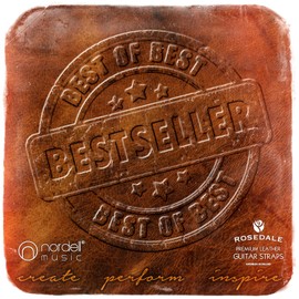 British Handmade Real Leather Guitar Strap: Finest Deluxe Italian Nappa Leather, 1.48m XL long Guitar Belt - Suits Electric, Bass or Acoustic Instruments (inc Semi/Electro)