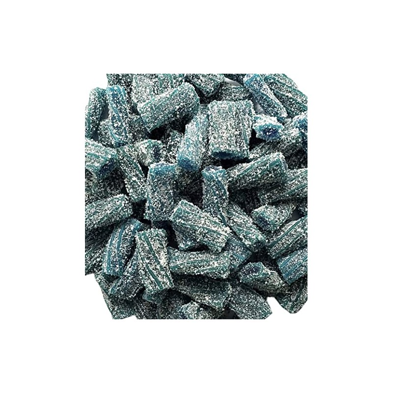 Pectin Filled Sour Licorice Twist Bites Gummy Candy (Blue Raspberry,