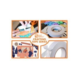 AJ Sign World Best 2" MAX Strength Thin Permanent Double-Sided Tape for Arts, Crafts, Photography, Scrapbooking, Tear-by-Hand, Paper Backing (2-Inch by 164-Feet/55 Yards)…