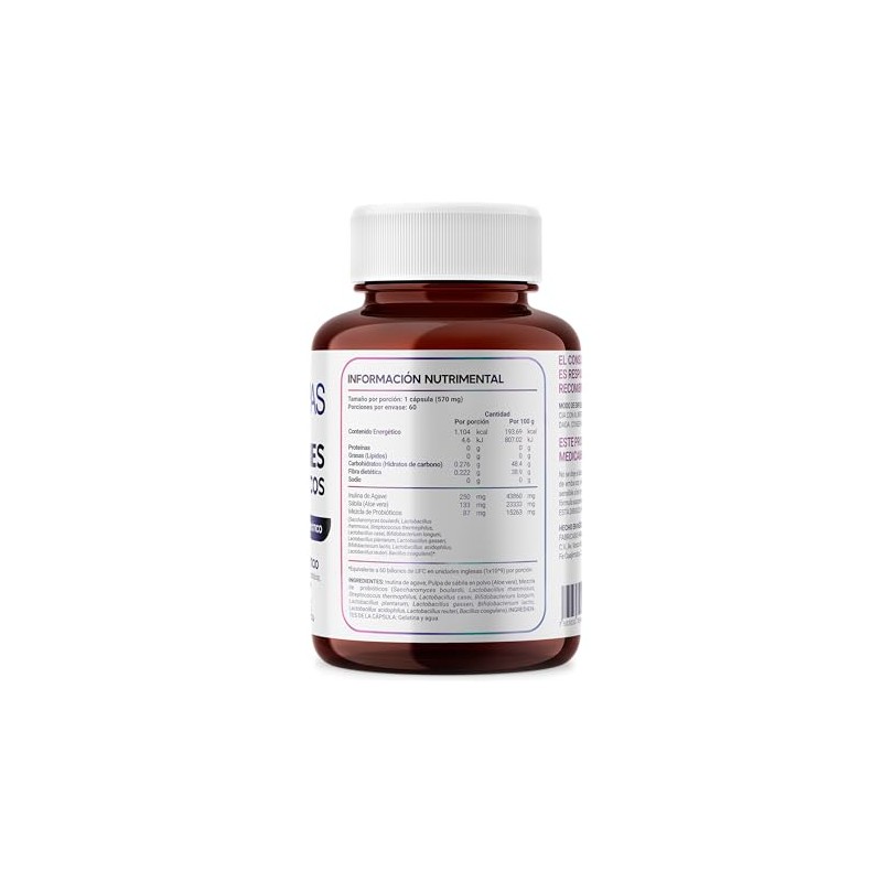 MegaBiotic Probióticos 60 Billones y 11 Cepas 60 cápsulas 570mg