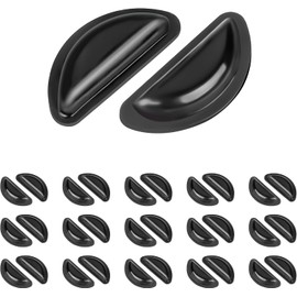 Nose Pads for Glasses with Air Chamber, Super Sticky Anti Slip Eyeglass Nose Pads, Soft Silicone Adhesive Glasses Nose Pad for Plastic Frames (20 Black Pairs)
